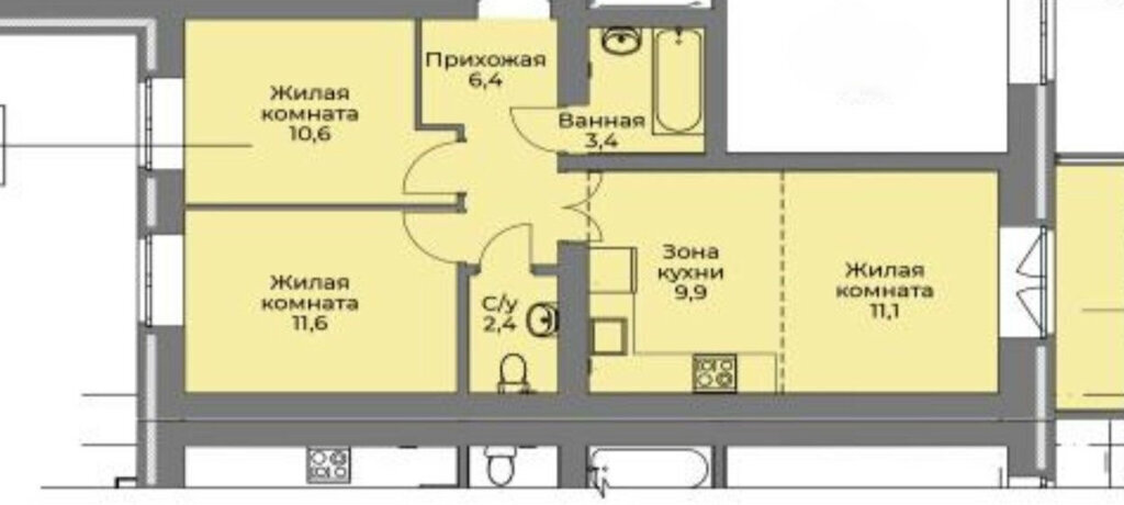 квартира г Новосибирск р-н Заельцовский Заельцовская ул Кубовая 113/5 фото 24