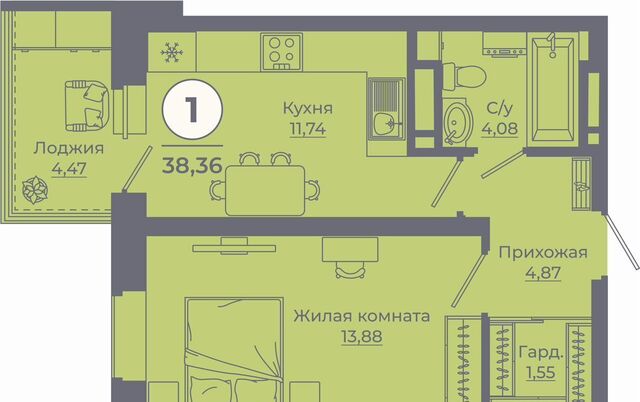 р-н Советский ул Еременко 4/8 мкр. 4 фото