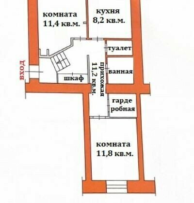квартира г Архангельск наб Северной Двины 4 фото 9