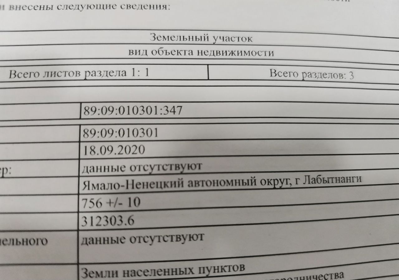 земля г Лабытнанги снт тер.Ямальские просторы Тюменская обл., Приуральский р-н фото 1