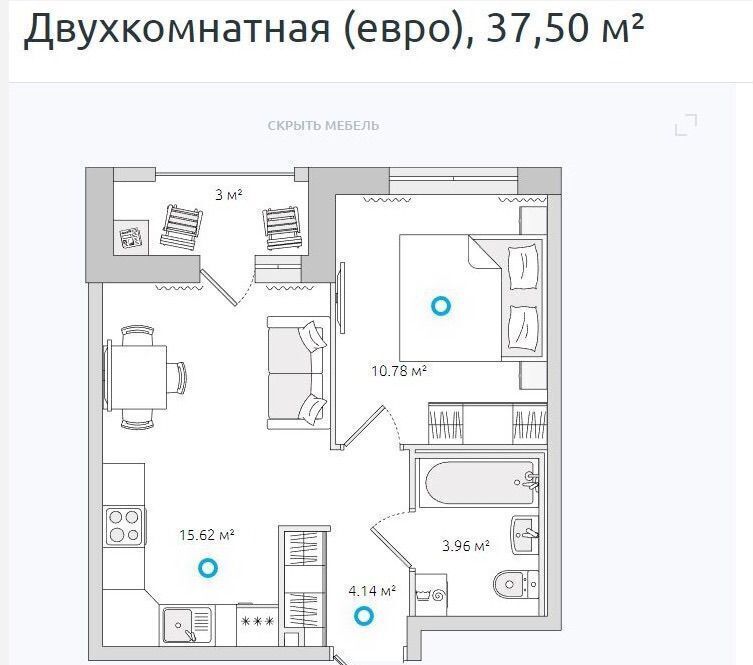 квартира р-н Всеволожский г Мурино ул Шоссе в Лаврики 51 Девяткино, Муринское городское поселение фото 34