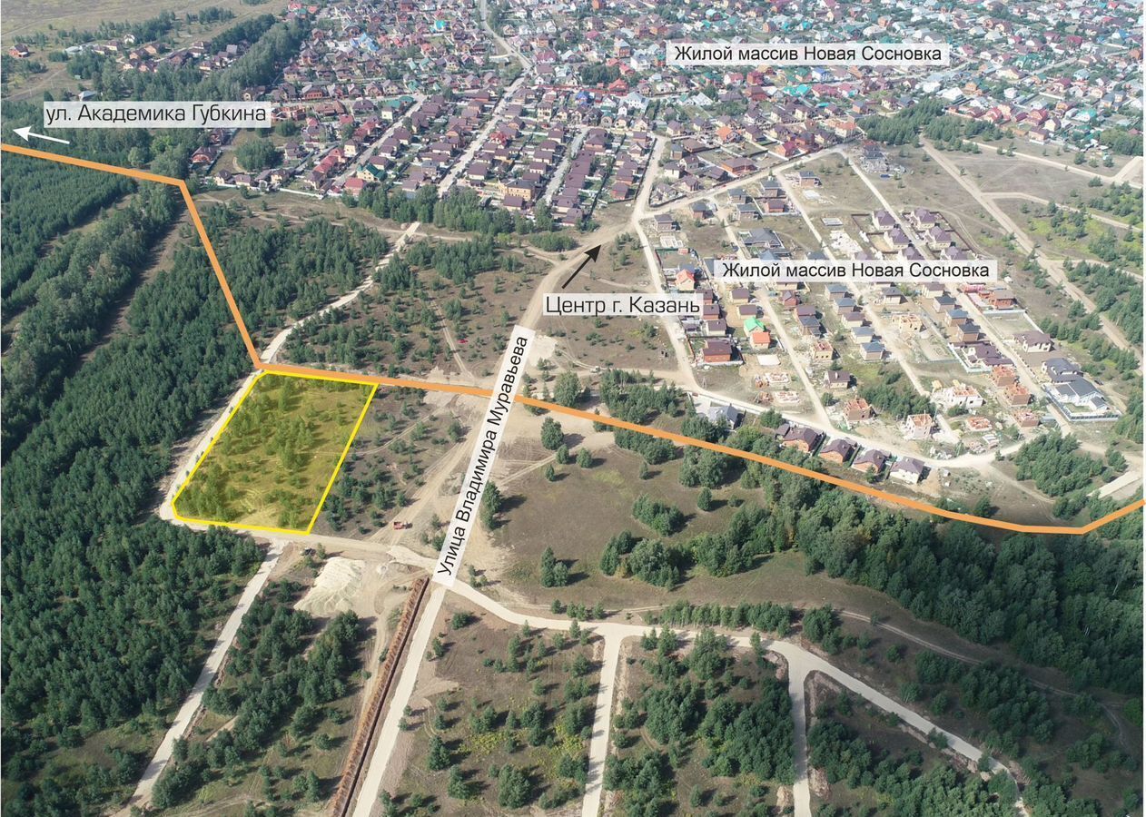 земля г Казань Мамадышский тракт, Республика Татарстан Татарстан, жилой массив Изумрудная Долина фото 3