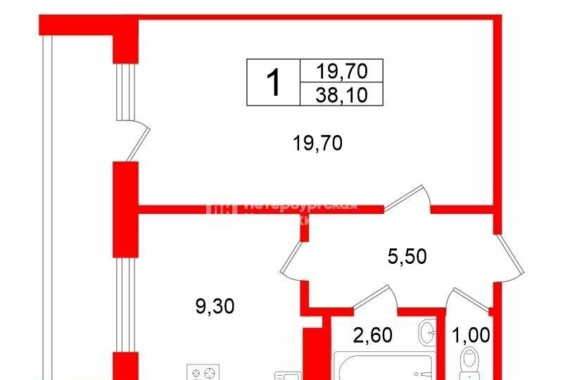 квартира г Санкт-Петербург метро Ладожская пр-кт Энтузиастов 40к/2 фото 18