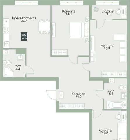п Заозерный ЖК «Районы-Кварталы» жилрайон фото
