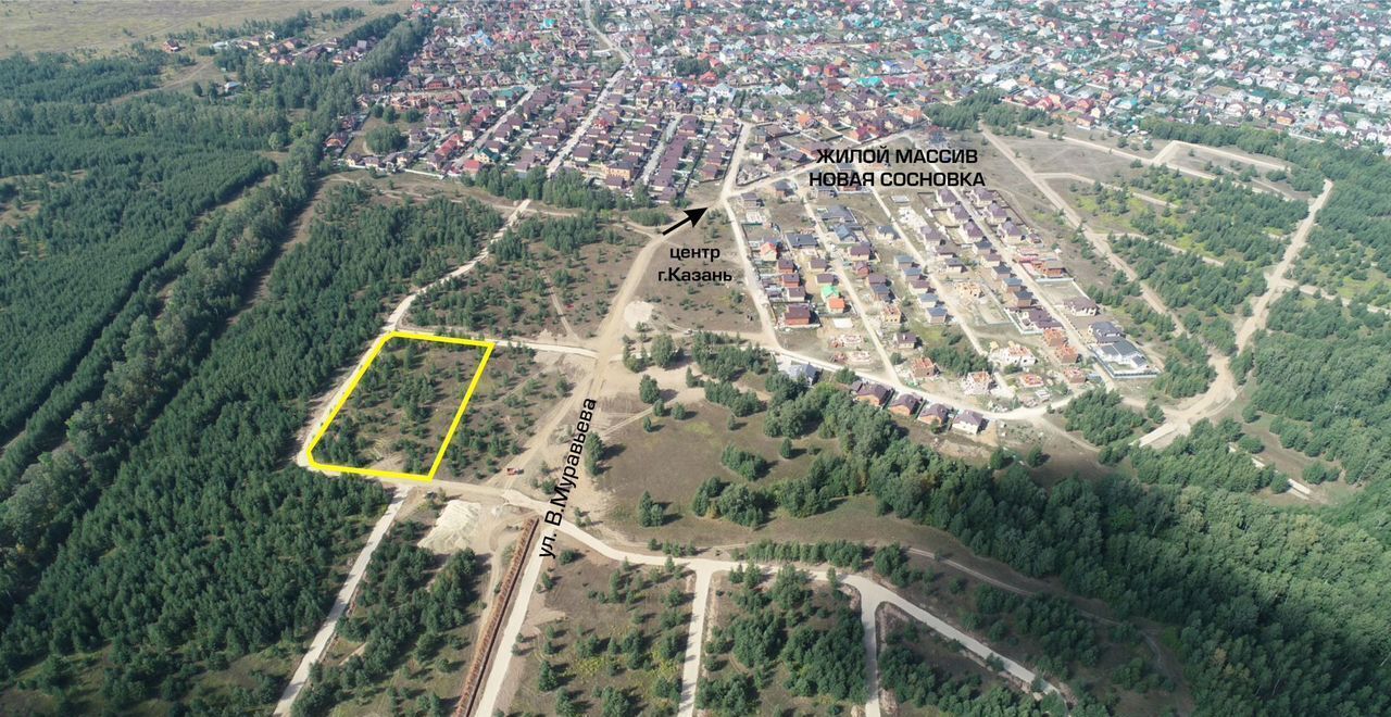 земля г Казань р-н Советский Мамадышский тракт, Республика Татарстан Татарстан, жилой массив Изумрудная Долина фото 5