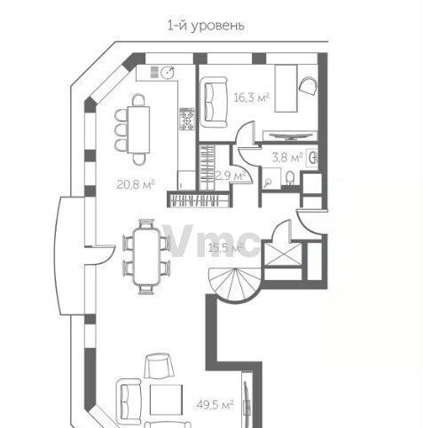 квартира г Москва метро Чеховская б-р Страстной 10к/1 фото 26