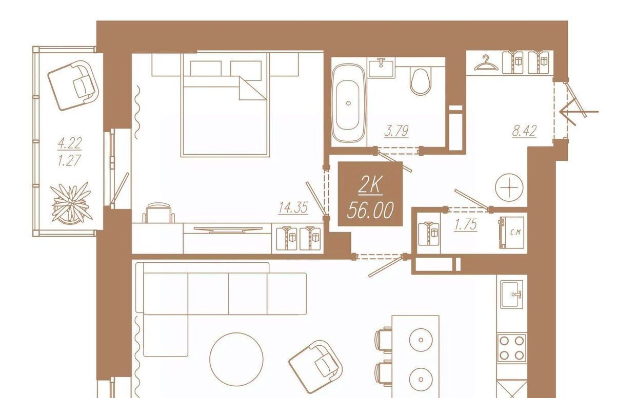 квартира г Красноярск р-н Советский ул 3-я Краснодарская 14а фото 1