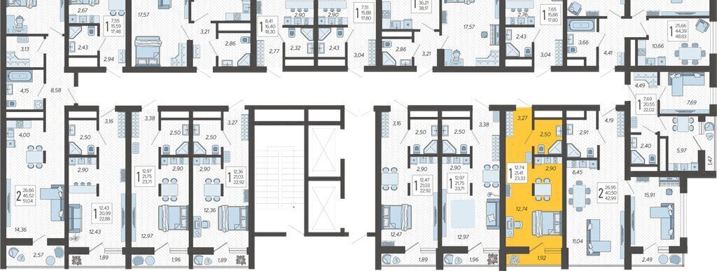 квартира г Сочи микрорайон Бытха Ясногорская улица, 16/2к 8 фото 2