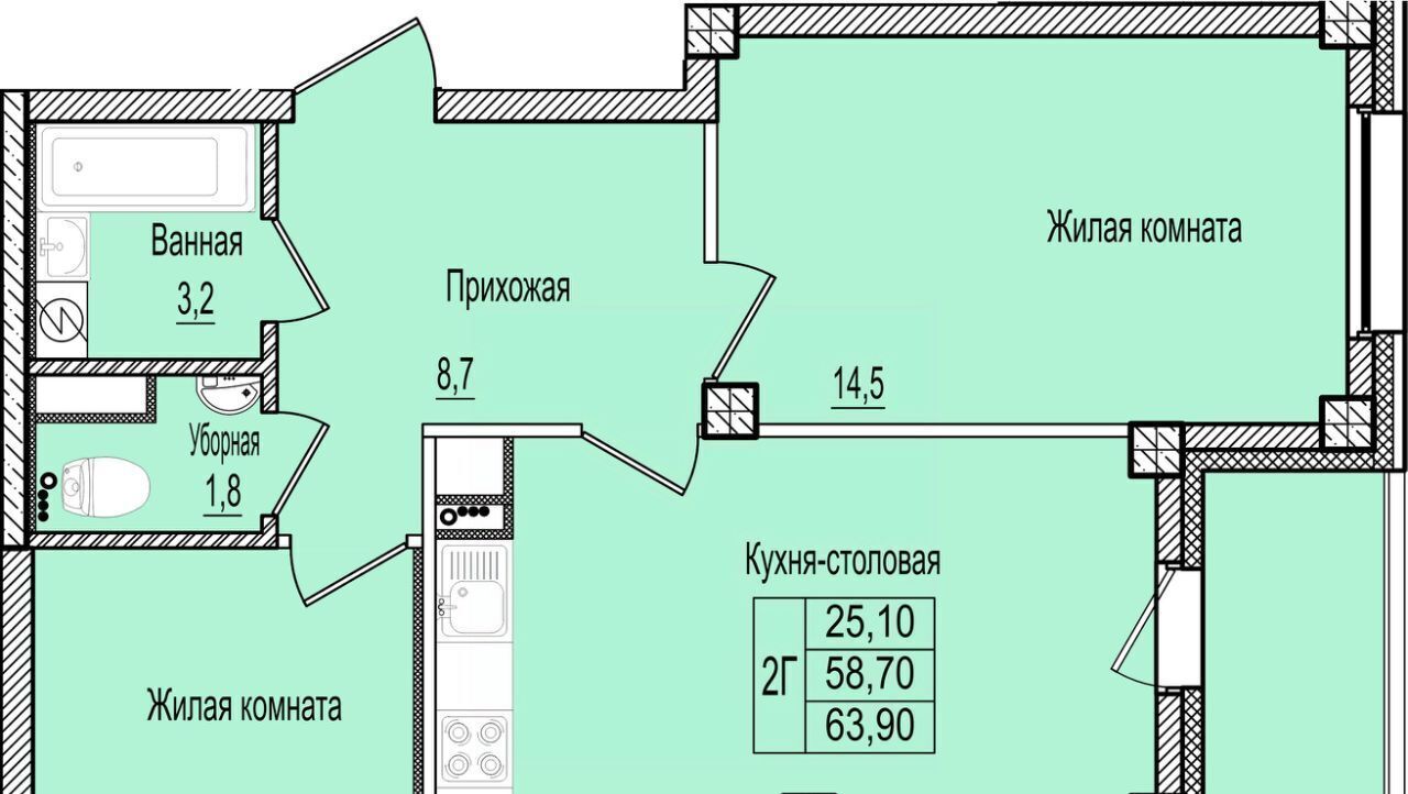 квартира г Псков Крестовский жилой комплекс фото 1