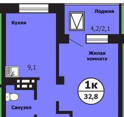 квартира г Красноярск р-н Свердловский ул Лесников 2 фото 1
