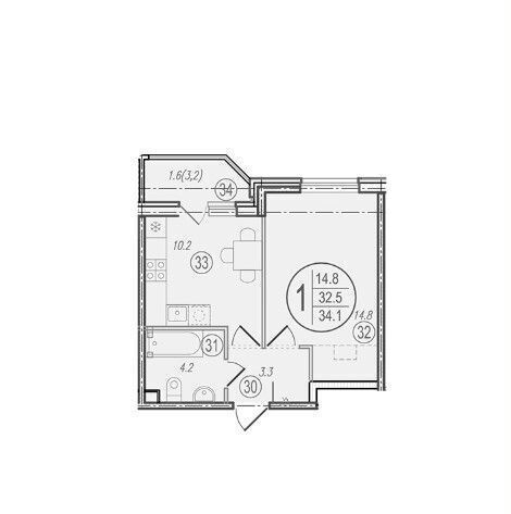 квартира г Краснодар р-н Прикубанский ул им. генерала Корнилова 12 фото 2