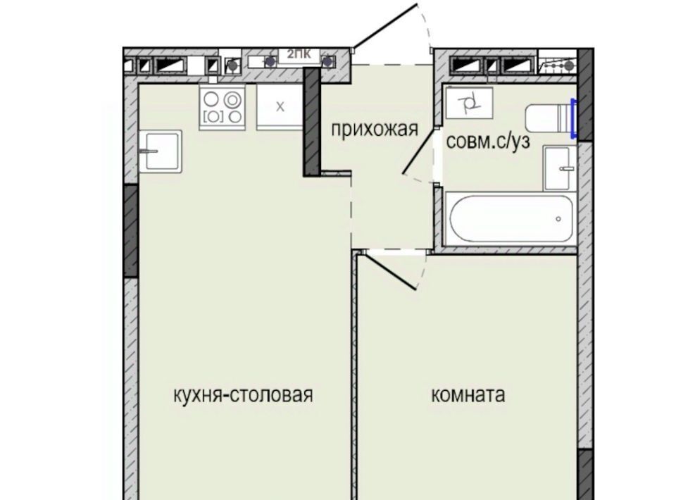 квартира г Ижевск р-н Индустриальный Культбаза ЖК «Ежевика» 10 жилрайон, 8-й мкр фото 1