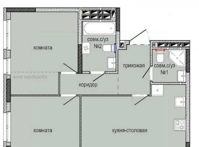 р-н Индустриальный Культбаза ЖК «Ежевика» 10 жилрайон, 8-й мкр фото