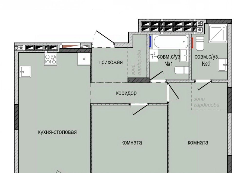 квартира г Ижевск р-н Индустриальный Культбаза ЖК «Ежевика» 10 жилрайон, 8-й мкр фото 1