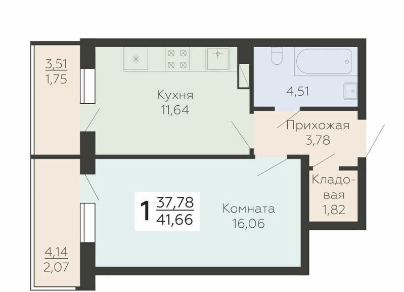 квартира г Воронеж р-н Левобережный ул Ленинградская 118а фото 2