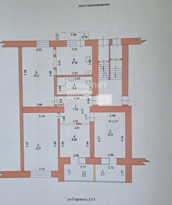квартира р-н Ейский г Ейск ул Горького 13/3 фото 24