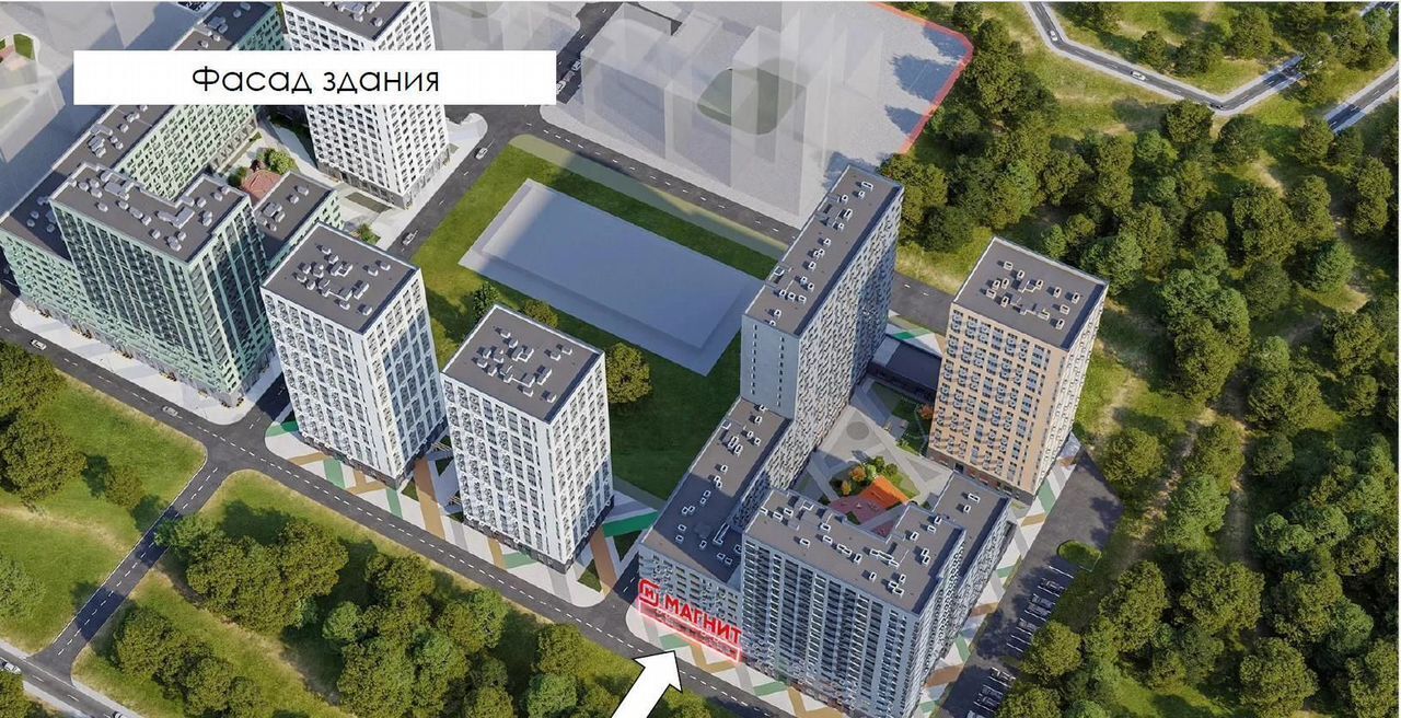 торговое помещение г Москва п Сосенское ЖК Бунинские Кварталы 9/1 метро Коммунарка Потапово, Новомосковский административный округ фото 3