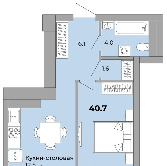 квартира г Екатеринбург Уралмаш пер Черниговский 20 м-н фото 12