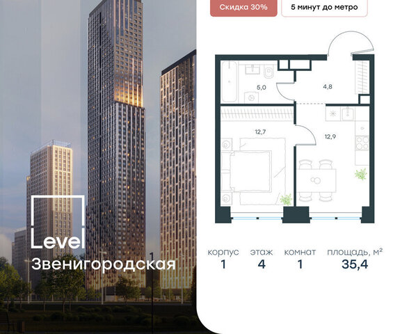 жилой комплекс Левел Звенигородская, к 1 фото
