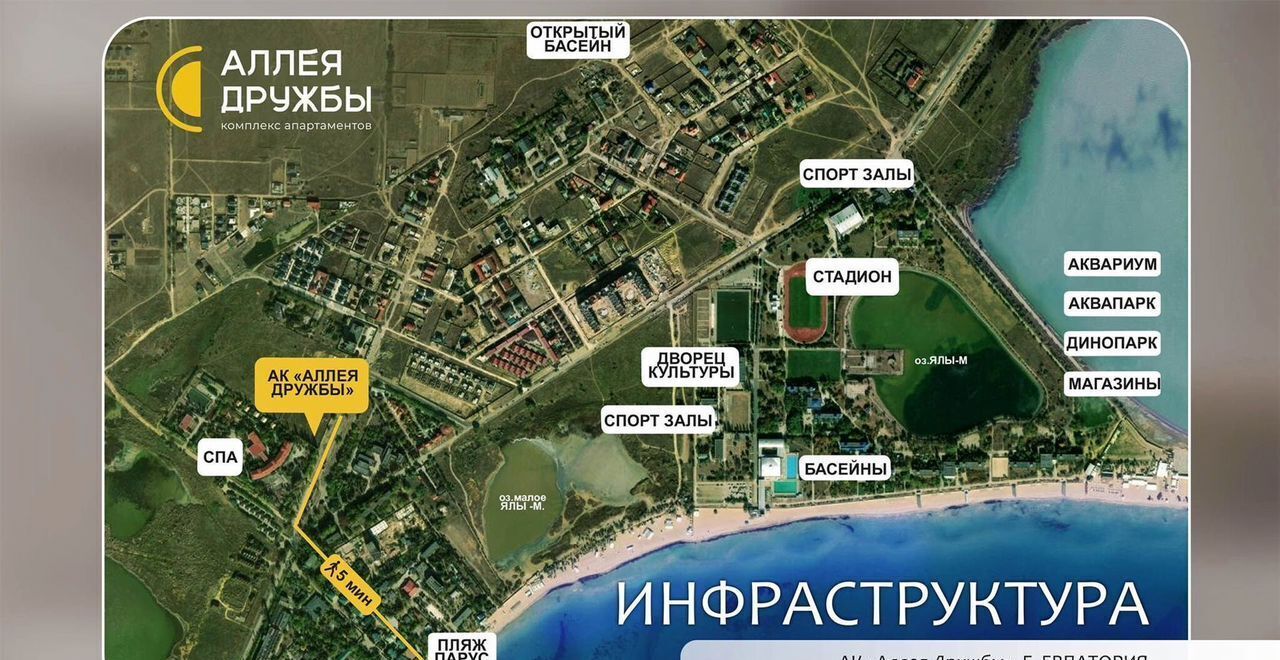 квартира г Евпатория ул. Аллея Дружбы, д. 20 фото 5