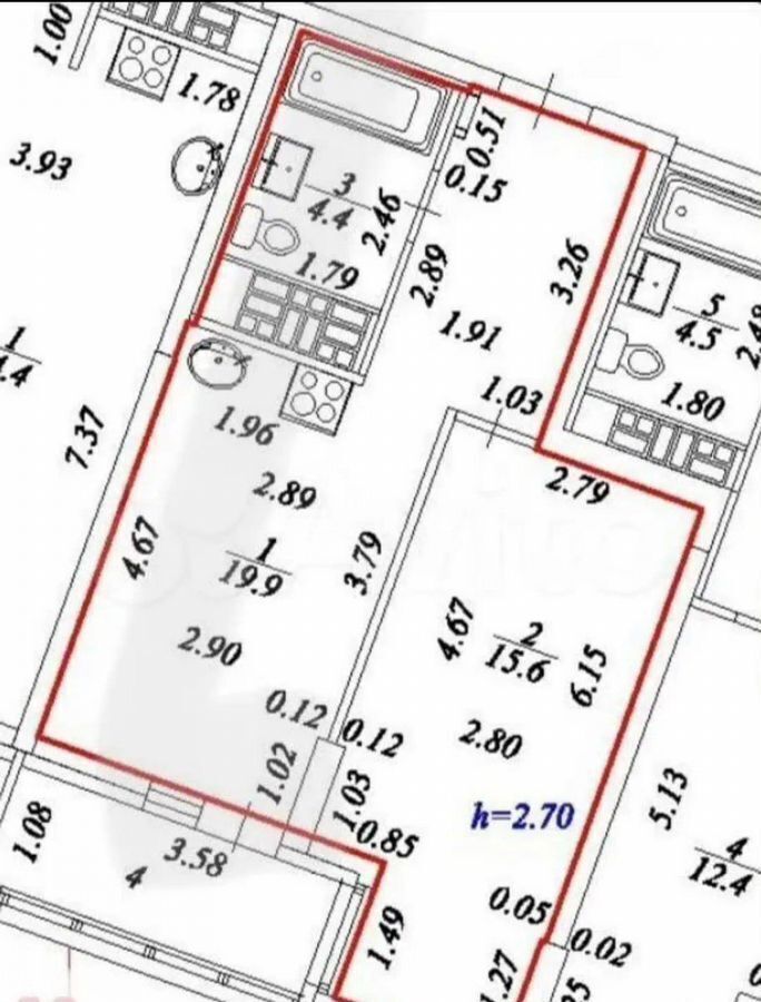квартира г Екатеринбург р-н мкр Светлый Уктус 5, р-н Чкаловский фото 13