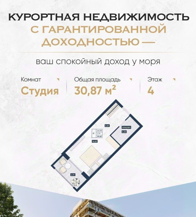 квартира р-н Анапский г Анапа Лучи жилой комплекс фото 1