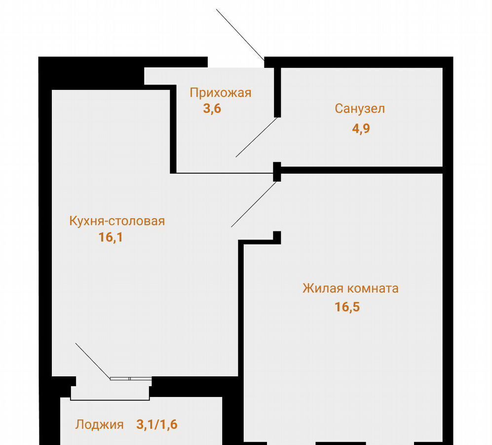 квартира г Нефтеюганск мкр 6-й ЖК «ВИКТОРИЯ» фото 1