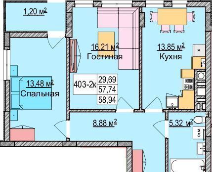 квартира р-н Зеленоградский г Зеленоградск ул Гагарина 87 фото 2