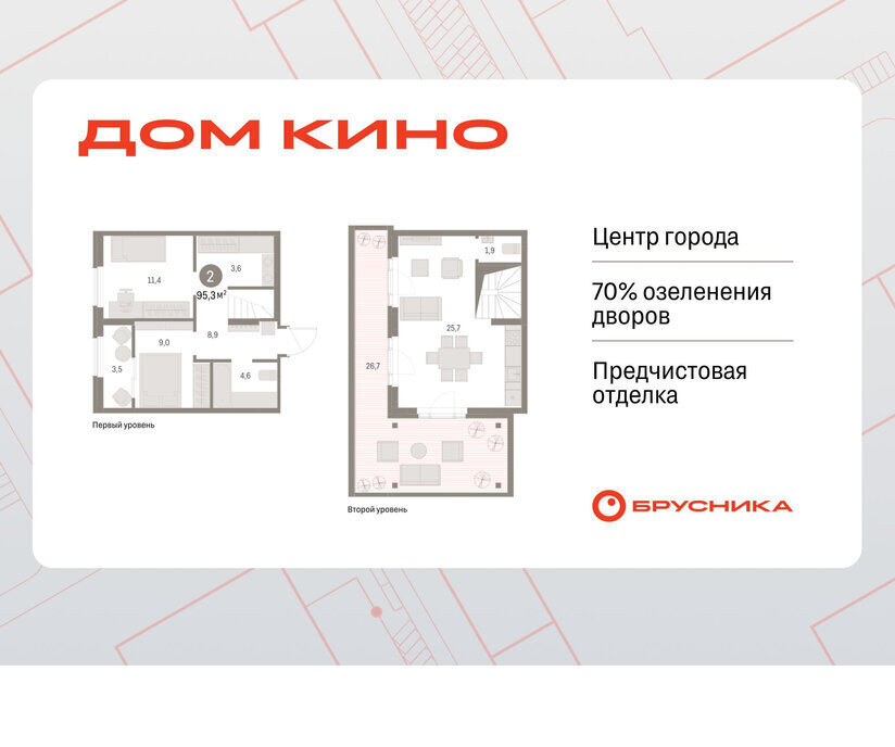 квартира г Курган Центральный ЖК «Дом Кино» фото 1