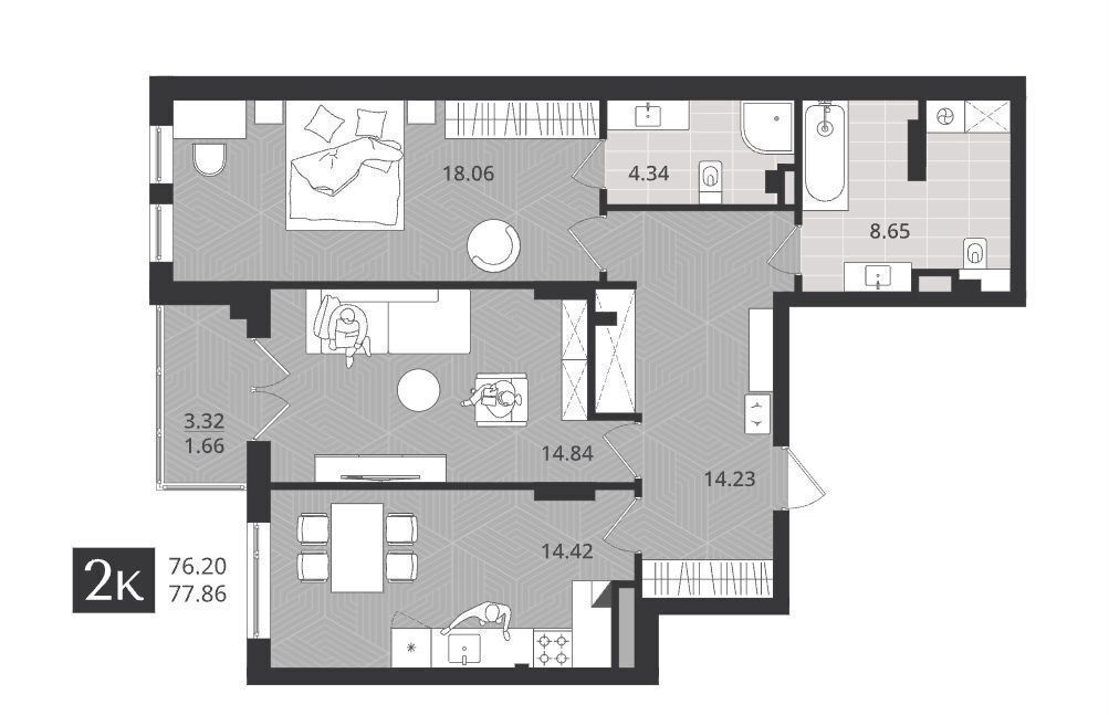 квартира г Калининград р-н Центральный ул Ломоносова 52 фото 3