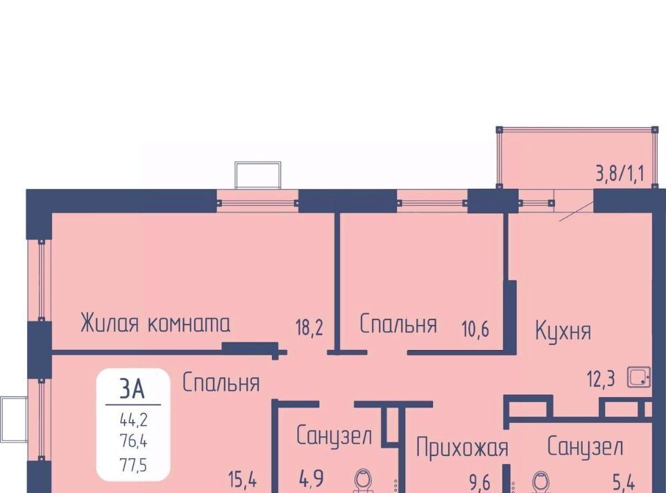 квартира г Красноярск р-н Октябрьский пр-кт Свободный фото 1