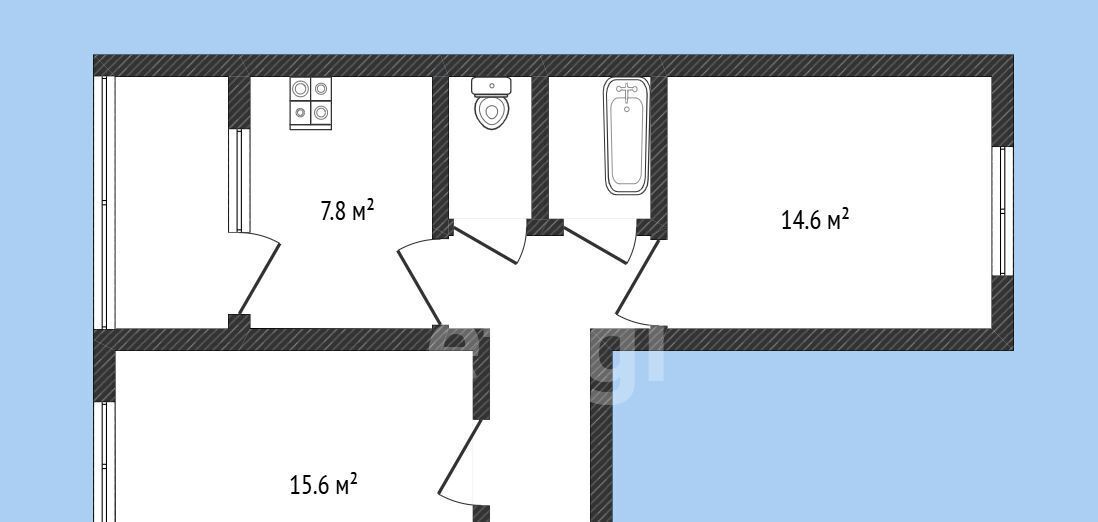 квартира г Черкесск ул Гутякулова 34 фото 2