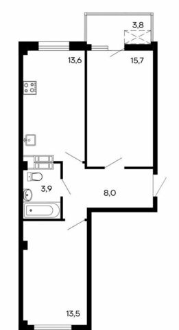 квартира ул Токарева 8 этап, блок 1, Крым фото