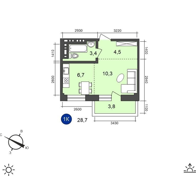 квартира г Иркутск ул Старо-Кузьмихинская 36/1 фото 1