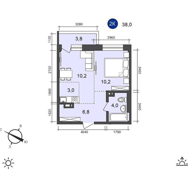 квартира г Иркутск ул Старо-Кузьмихинская 36/1 фото 1