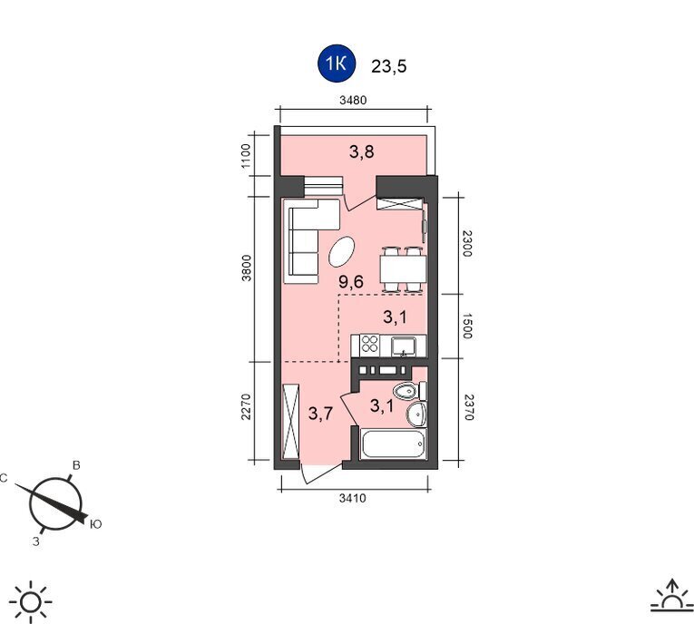 квартира г Иркутск ул Старо-Кузьмихинская 36/1 фото 1