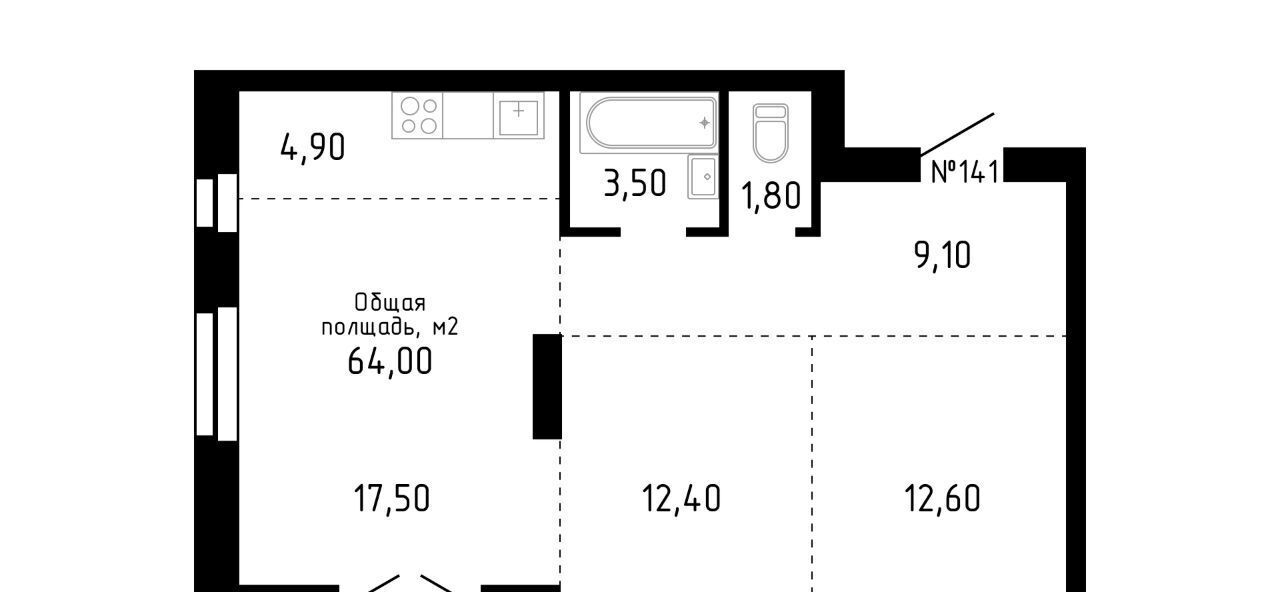 квартира г Барнаул р-н Центральный ул Никитина 12 фото 1
