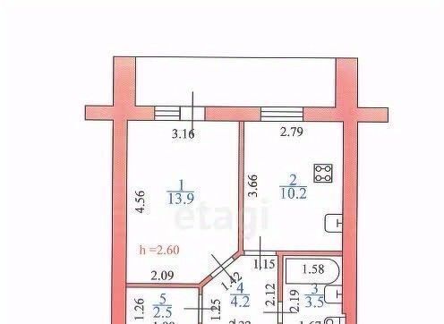 квартира г Шадринск ул Автомобилистов 42с/3 фото 5