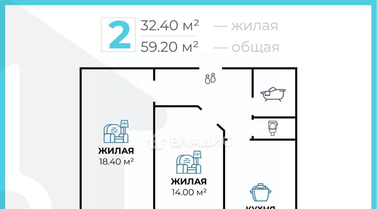 квартира г Волгоград р-н Краснооктябрьский ул им. Мичурина 19 фото 32