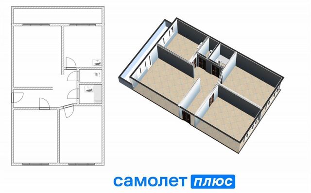 квартира р-н Заводский ул Сергея Тюленина 4 Кемеровская обл. — Кузбасс, мкр-н Южный фото