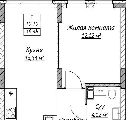 квартира г Нижний Новгород р-н Советский Горьковская Сахарный Дол жилой комплекс фото 1