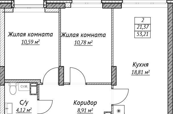 квартира г Нижний Новгород Горьковская Сахарный Дол жилой комплекс фото 1