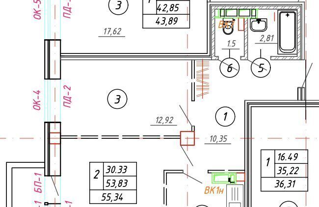 квартира г Омск р-н Кировский ул Ватутина 13с фото 2