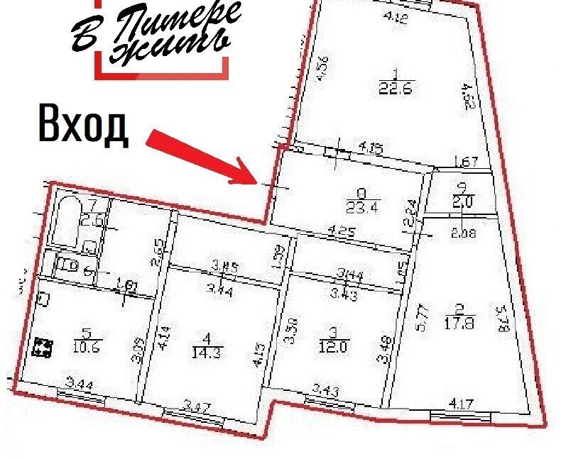 квартира г Санкт-Петербург метро Автово ул Маршала Захарова 12к/2 округ Южно-Приморский фото 3