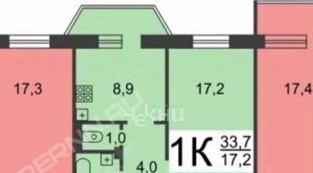 квартира г Нижний Новгород Горьковская ул Надежды Сусловой 12к/2 фото 11