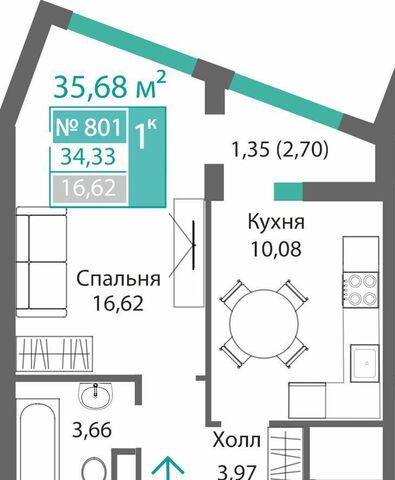 квартира ул. Куйбышева/ул. Киевская, стр. 1 фото