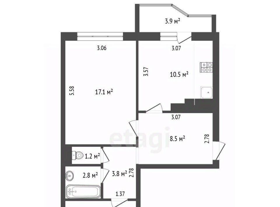 квартира г Кострома пр-кт Рабочий 11 дом по пр. Рабочему фото 2