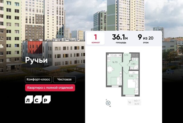 р-н Красногвардейский ЖК «Ручьи» муниципальный округ Полюстрово фото
