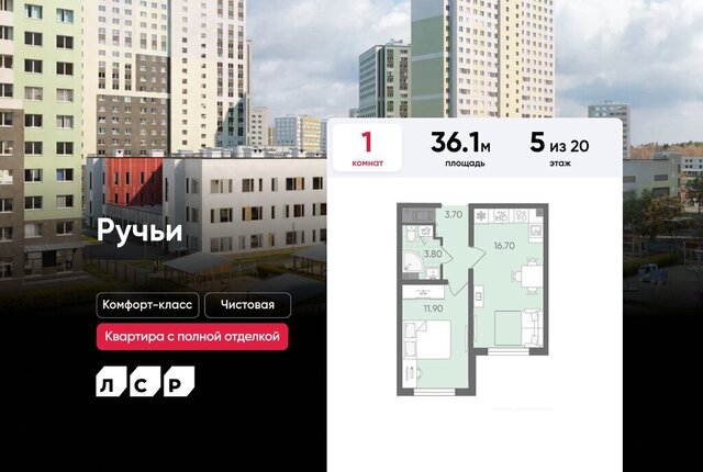 р-н Красногвардейский ЖК «Ручьи» муниципальный округ Полюстрово фото
