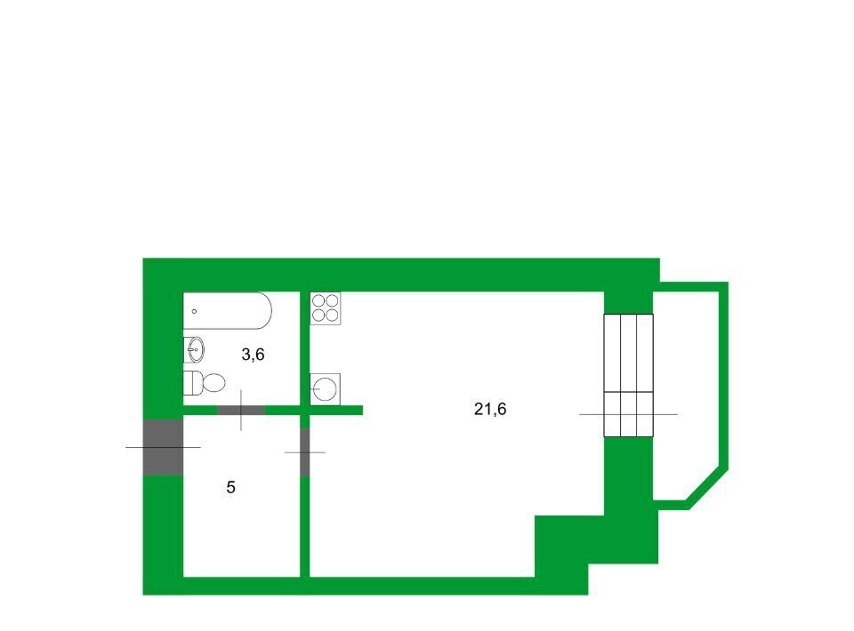 квартира г Благовещенск ул Зейская 323 фото 13